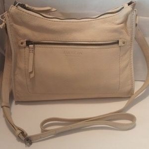 American leather purse  chadron  crossbody stone smooth